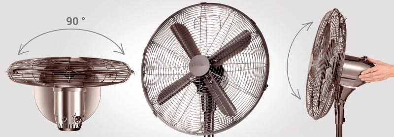 Nastavení oscilace ventilátoru Tescoma antracit