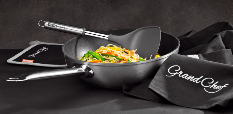 GrandCHEF wok ø 28 cm - kép